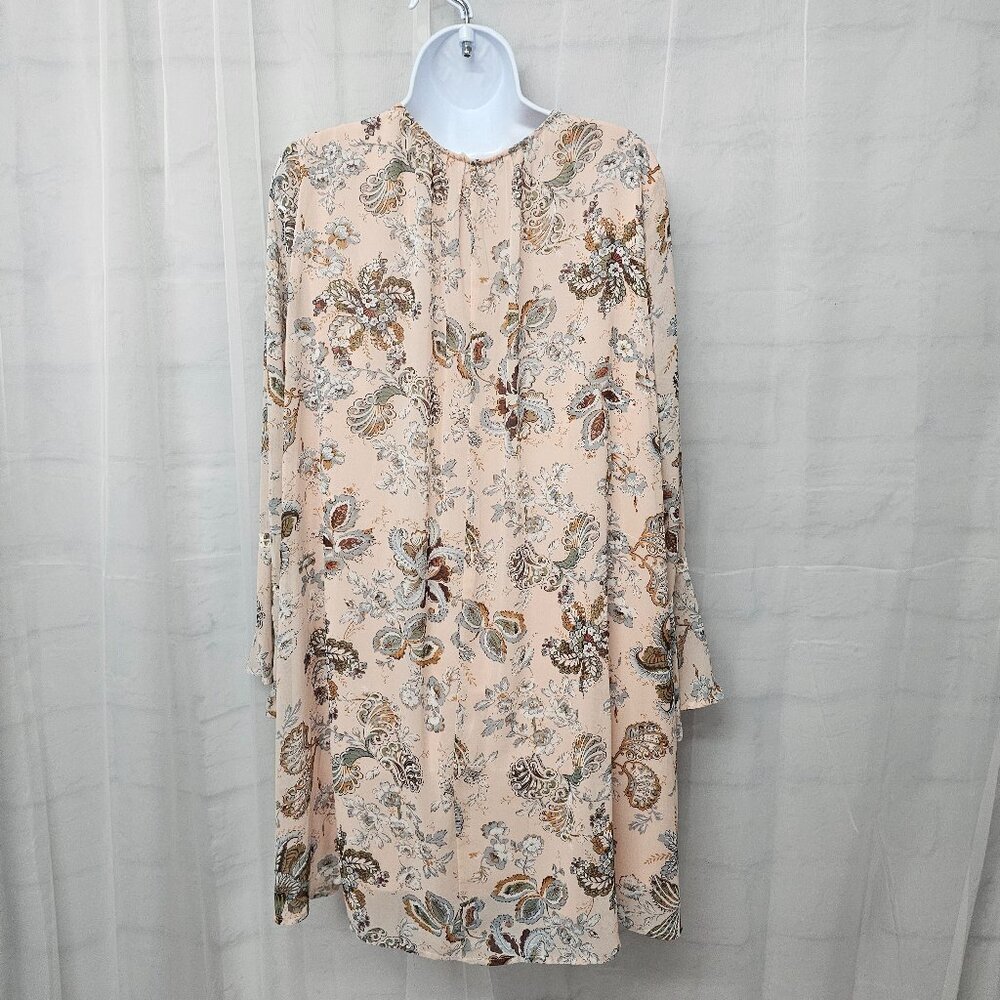Entro Dress Pink Fairy Peasant Festival Floral Cottage L - Picture 9 of 14